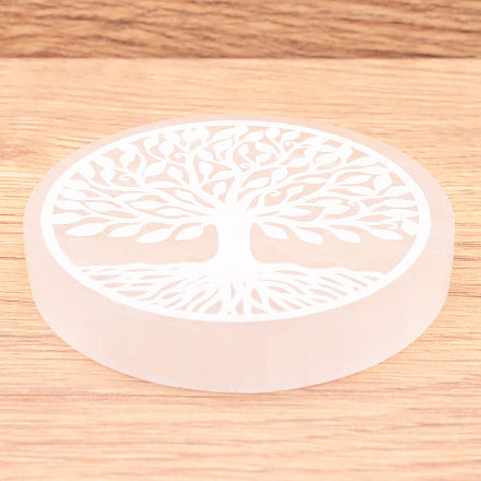 PLAQUE SÉLÉNITE ARBRE DE VIE 80MM