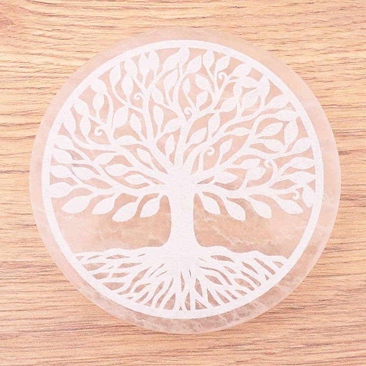 PLAQUE SÉLÉNITE ARBRE DE VIE 80MM