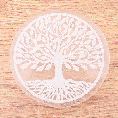 PLAQUE SÉLÉNITE ARBRE DE VIE 80MM